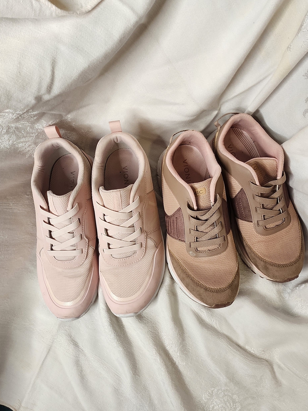 Lot Of Vionic Women's Pink and Taupe SLIP IN Sneakers